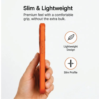 iPhone 15 Pro Max - AG Glass Converter Magsafe Case in Orange - Slim & Lightweight Profile