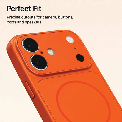 iPhone 16 - AG Glass Converter Magsafe Case in Orange - Precise Cutouts for Camera, Buttons & Ports