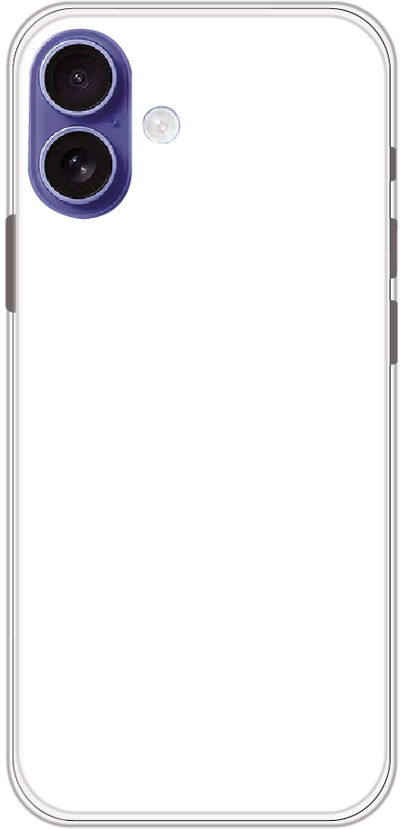 iPhone 16 Plus back cover mockup - customisable soft silicone case