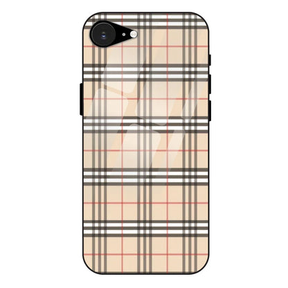 'Yellow Checks - Glass Case For Apple iPhone 16e
