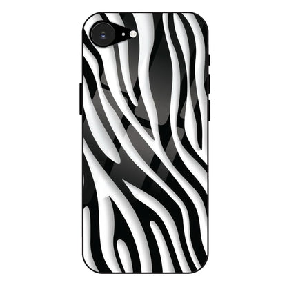 'Zebra Print - Glass Case For Apple iPhone 16e