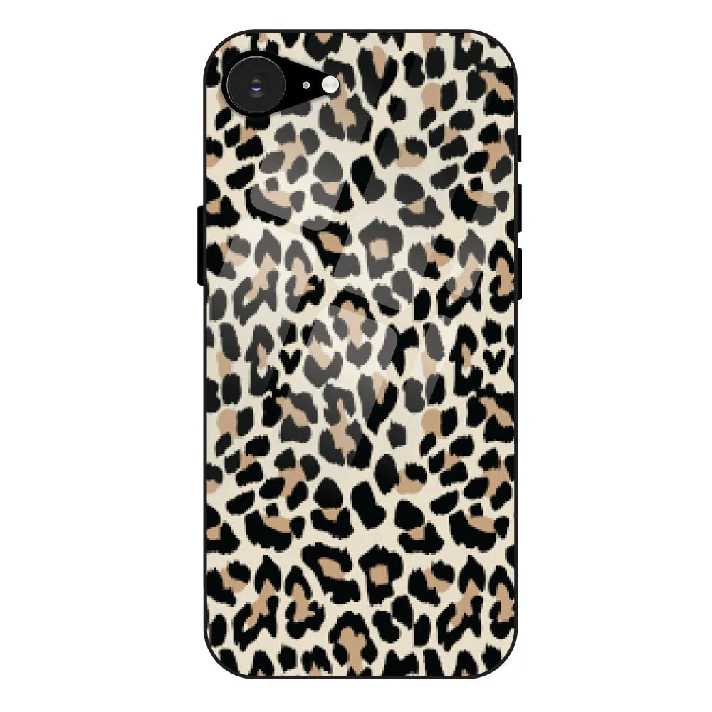 'Leopard Print - Glass Case For Apple iPhone 16e