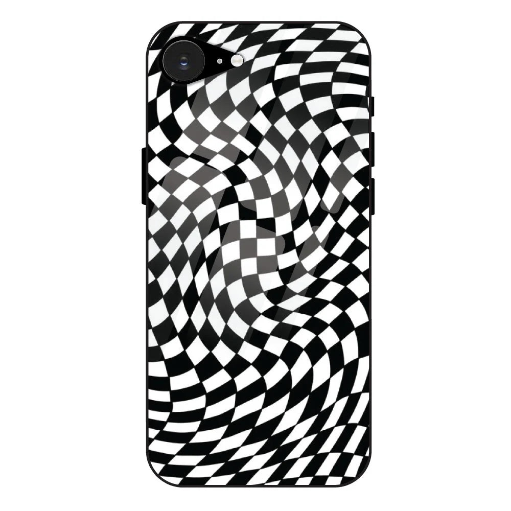 'Checks - Glass Case For Apple iPhone 16e
