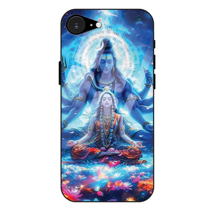 Shiv Parvati - Glossy Metal Silicone Case For Apple iPhone 16E