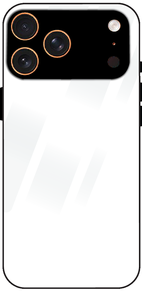 iPhone 17 Pro Max back cover mockup - customisable tempered glass case