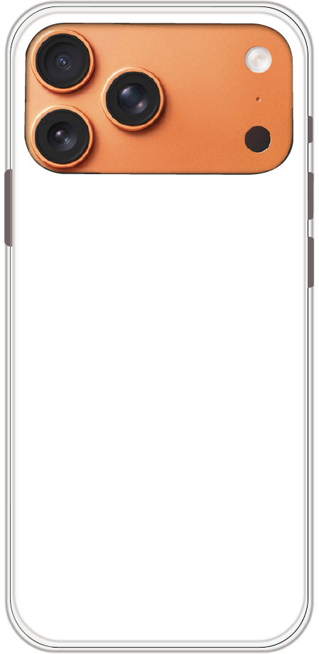 iPhone 17 Pro Max back cover mockup - customisable soft silicone case