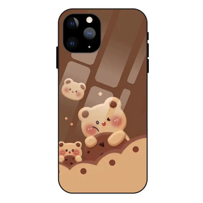 'Brown Teddy - Glass Case For Apple iPhone 11 Pro Max
