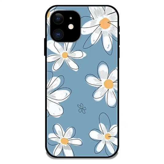 'Mogra Blues - Glossy Metal Silicone Case For Apple iPhone 11