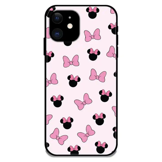 'Bow Tie - Glossy Metal Silicone Case For Apple iPhone 11