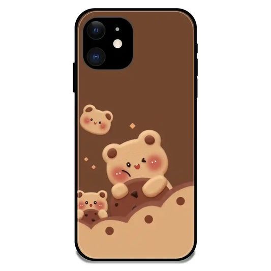 'Brown Teddy - Glossy Metal Silicone Case For Apple iPhone 11