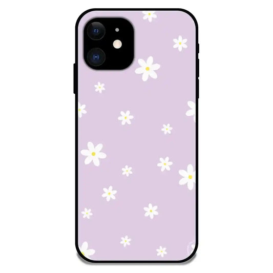 'Lilies - Glossy Metal Silicone Case For Apple iPhone 11