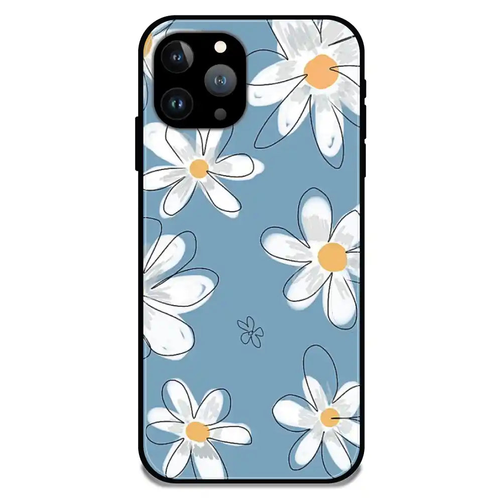 'Mogra Blues - Glossy Metal Silicone Case For Apple iPhone 11 Pro