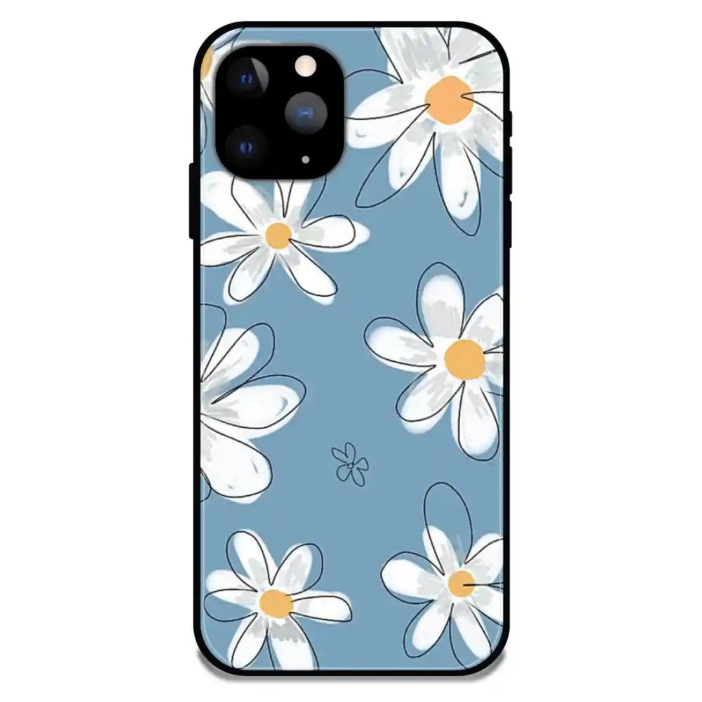 'Mogra Blues - Glossy Metal Silicone Case For Apple iPhone 11 Pro Max