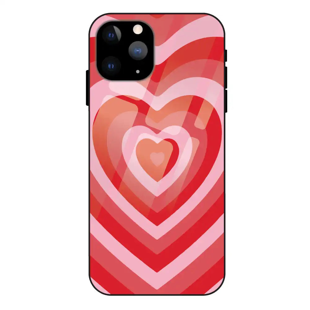 'Red Hearts - Glass Case For Apple iPhone 11 Pro Max