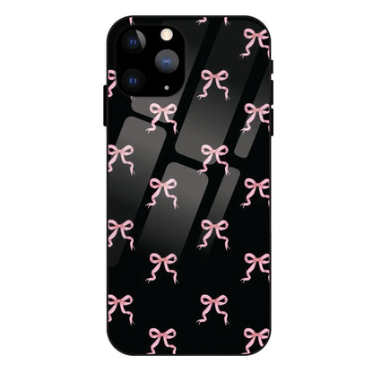 'Pink Bows - Glass Case For Apple iPhone 11 Pro Max