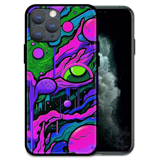 'Cosmic Eye - Glossy Metal Silicone Case For Apple iPhone 11 Pro Max