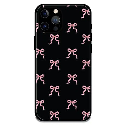 'Bow Family - Glossy Metal Silicone Case For Apple iPhone 12 Pro