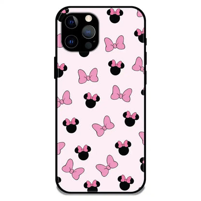 'Bow Tie - Glossy Metal Silicone Case For Apple iPhone 12 Pro