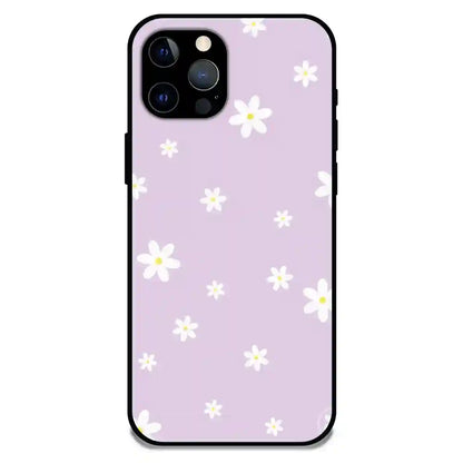 'Lilies - Glossy Metal Silicone Case For Apple iPhone 12 Pro