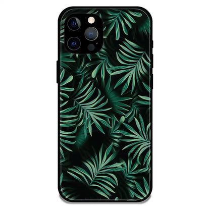 'Ferns - Glossy Metal Silicone Case For Apple iPhone 12 Pro Max