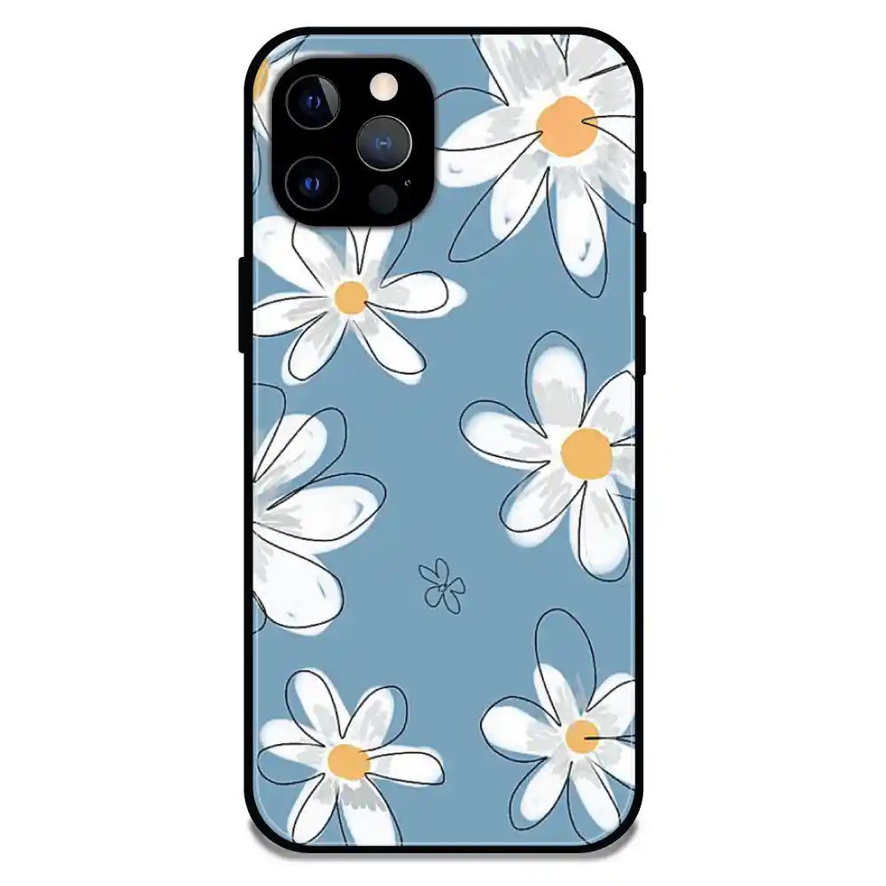 'Mogra Blues - Glossy Metal Silicone Case For Apple iPhone 12 Pro Max