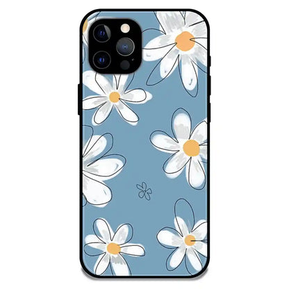 'Mogra Blues - Glossy Metal Silicone Case For Apple iPhone 12 Pro Max