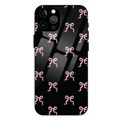 'Pink Bows - Glass Case For Apple iPhone 12 Pro Max