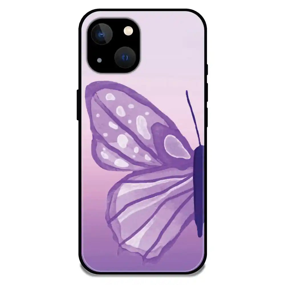 'Butterfly Art - Glossy Metal Silicone Case For Apple iPhone 13