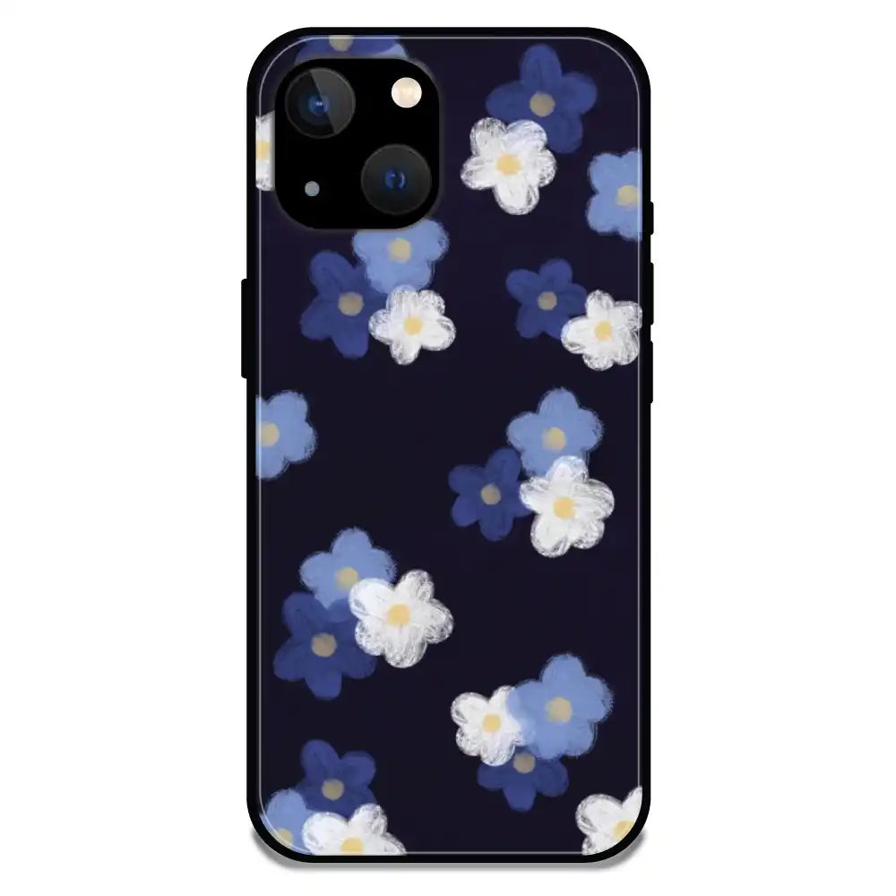 'Cute Flowers - Glossy Metal Silicone Case For Apple iPhone 13
