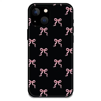 'Bow Family - Glossy Metal Silicone Case For Apple iPhone 13 Mini