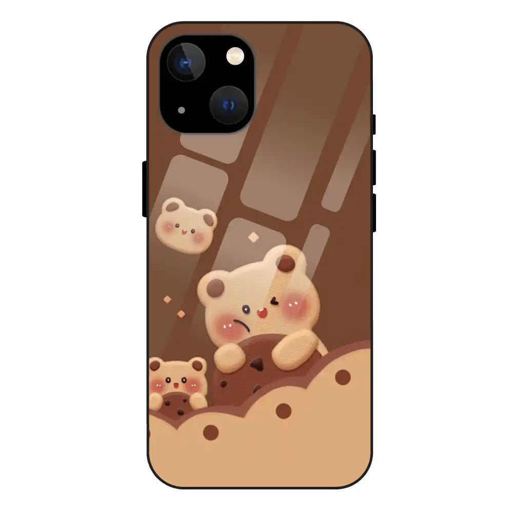 'Brown Teddy - Glass Case For Apple iPhone 13 Mini