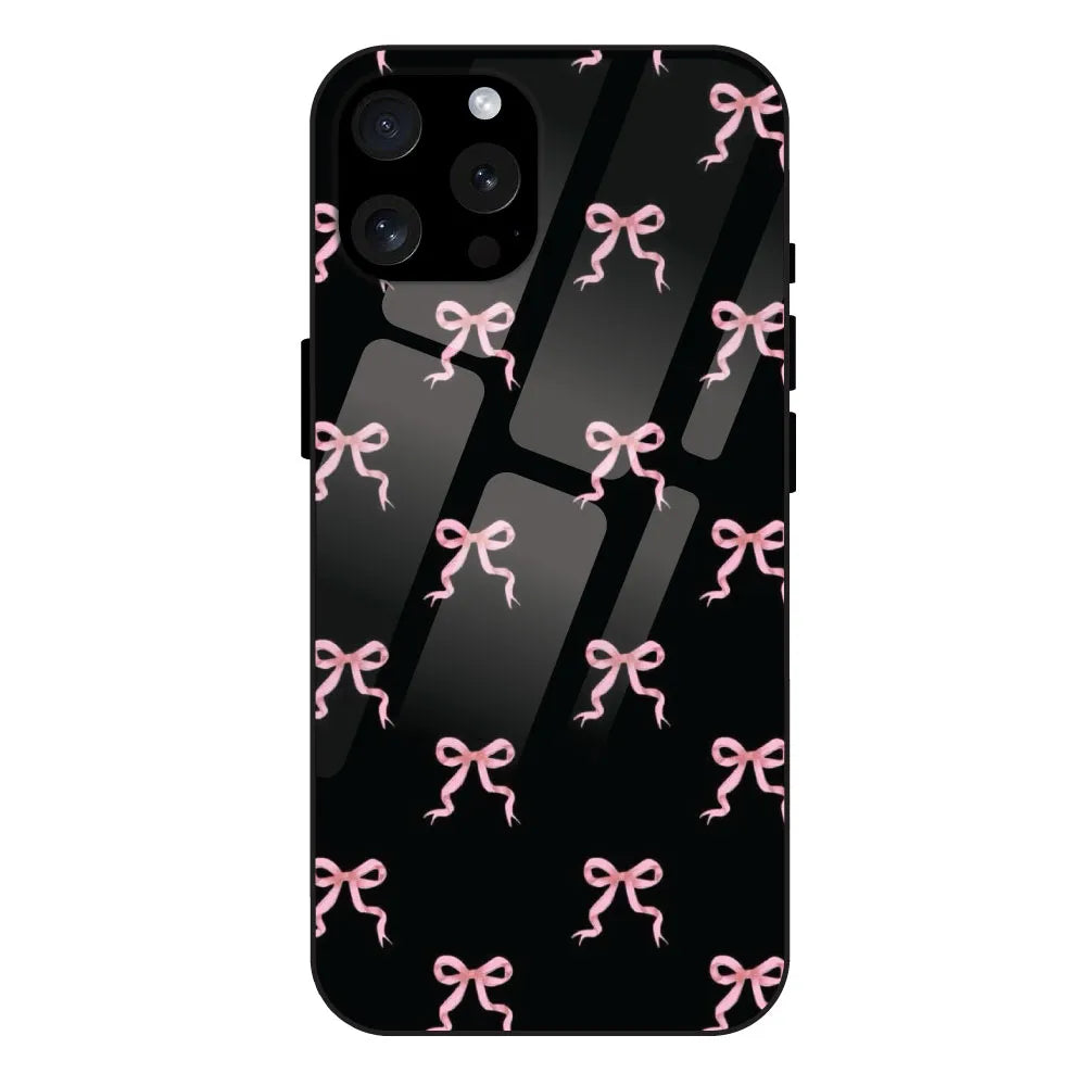 'Pink Bows - Glass Case For Apple iPhone 13 Pro