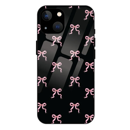 'Pink Bows - Glass Case For Apple iPhone 13