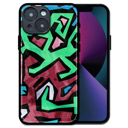 'Wild And Wacky - Glossy Metal Silicone Case For Apple iPhone 13 Mini