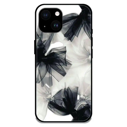 'Satin Bows - Glossy Metal Silicone Case For Apple iPhone 14 Plus