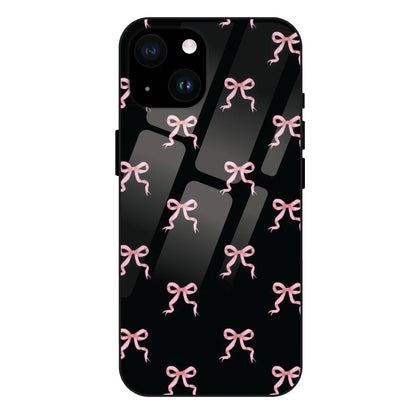 'Pink Bows - Glass Case For Apple iPhone 14 Plus