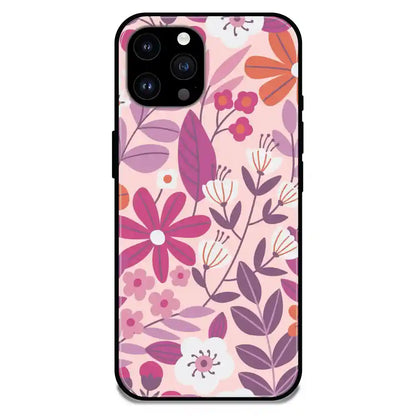 'Garden Art - Glossy Metal Silicone Case For Apple iPhone 14 Pro