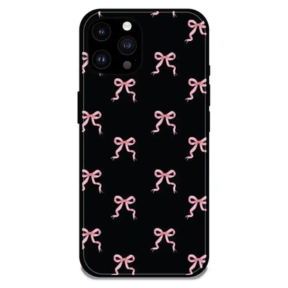 'Bow Family - Glossy Metal Silicone Case For Apple iPhone 14 Pro