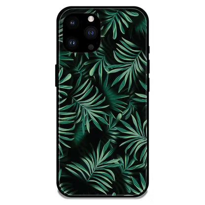 'Ferns - Glossy Metal Silicone Case For Apple iPhone 14 Pro Max