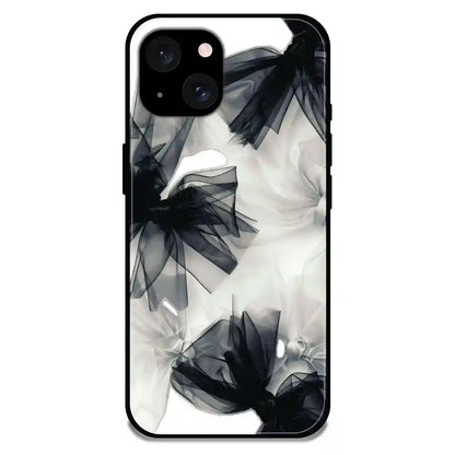 'Satin Bows - Glossy Metal Silicone Case For Apple iPhone 15