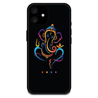 Lord Ganapati - Glossy Metal Silicone Case For Apple iPhone Models