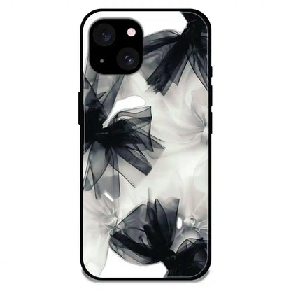 'Satin Bows - Glossy Metal Silicone Case For Apple iPhone 15 Plus