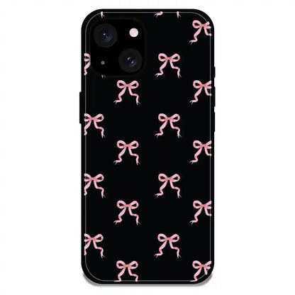 'Bow Family - Glossy Metal Silicone Case For Apple iPhone 15 Plus