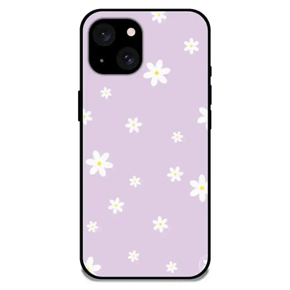 'Lilies - Glossy Metal Silicone Case For Apple iPhone 15 Plus