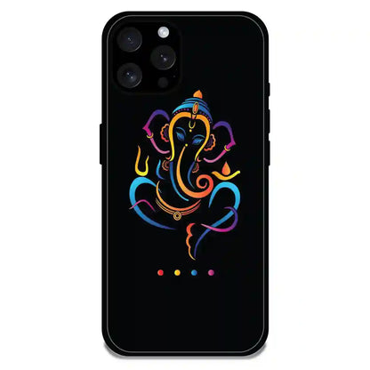 Lord Ganapati - Glossy Metal Silicone Case For Apple iPhone Models
