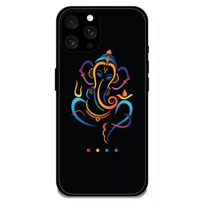 Lord Ganapati - Glossy Metal Silicone Case For Apple iPhone Models