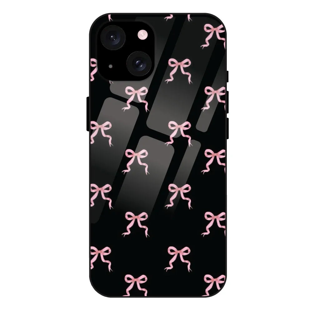 'Pink Bows - Glass Case For Apple iPhone 15