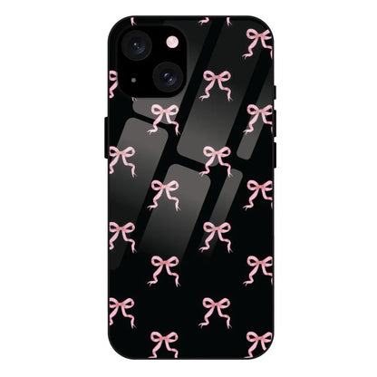 'Pink Bows - Glass Case For Apple iPhone 15