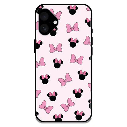 'Bow Tie - Glossy Metal Silicone Case For Apple iPhone 16 Plus