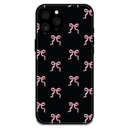 'Bow Family - Glossy Metal Silicone Case For Apple iPhone 16 Pro